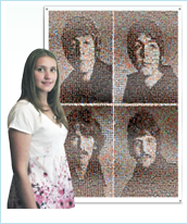 Как выглядит фотомозайка формата 80х120 см